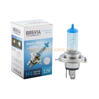 Автолампа BREVIA H4 Power White +60% 4300K  (12040PWC)